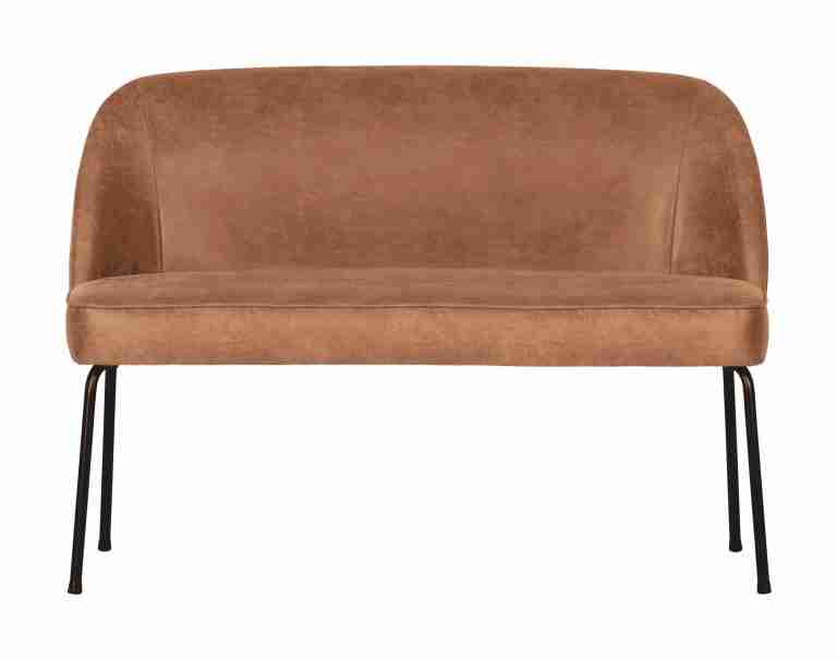 WOOOD Eetkamerbank Vogue Leder - Cognac - BePureHome