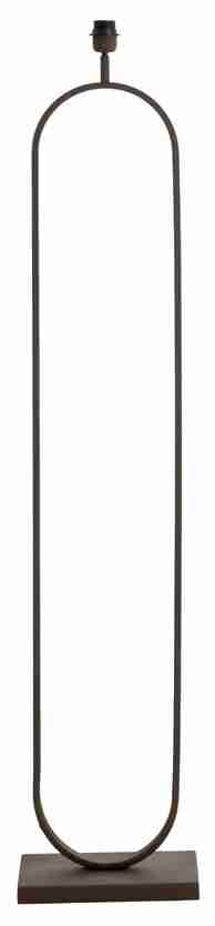 Light & Living Vloerlamp 'Jamiri' 142cm, kleur Bruin (excl. kap)