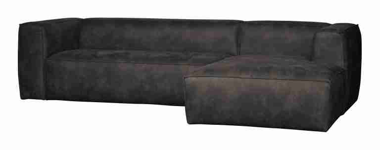 WOOOD Loungebank 'Bean' Rechts, kleur Zwart