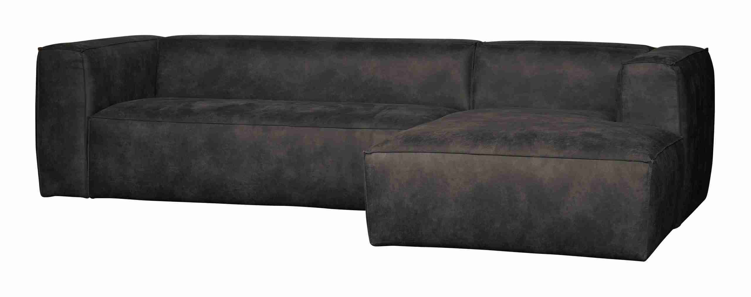 WOOOD Loungebank 'Bean' Rechts, kleur Zwart