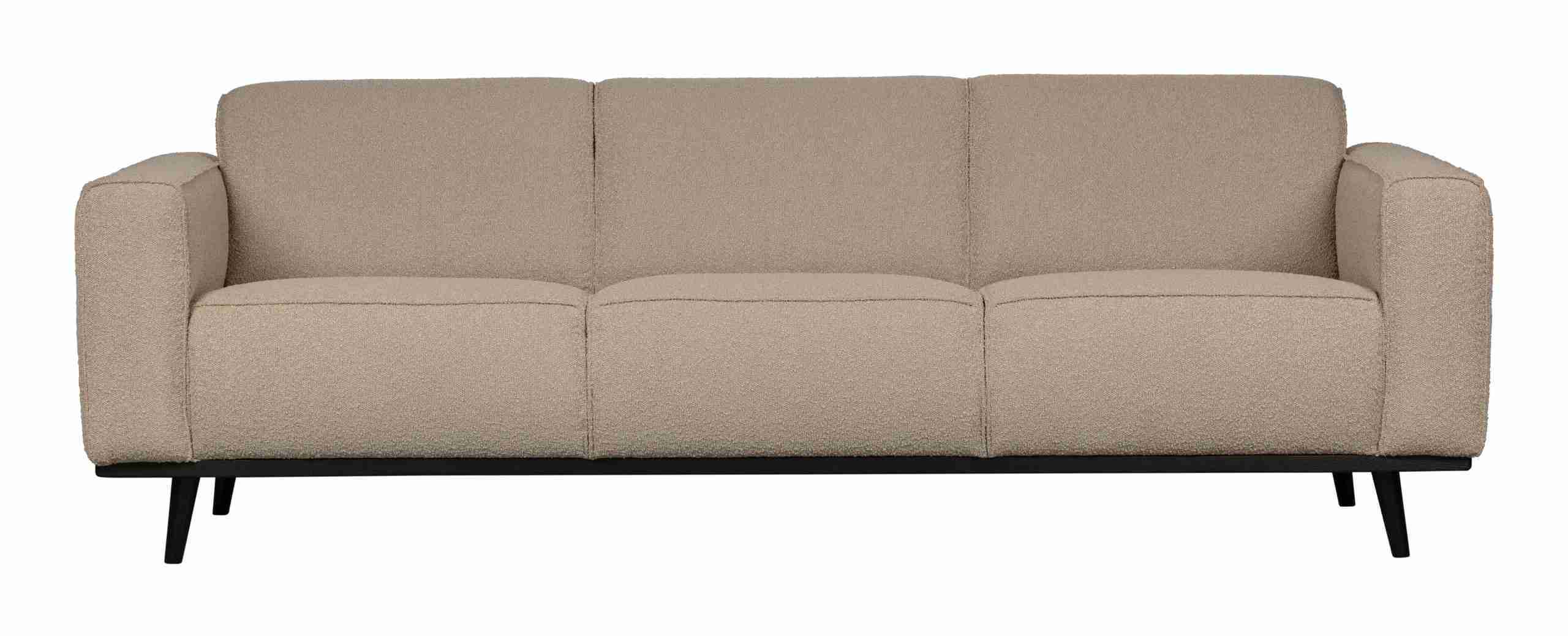 WOOOD Bank Statement 3-zits, Bouclé - Beige - BePureHome