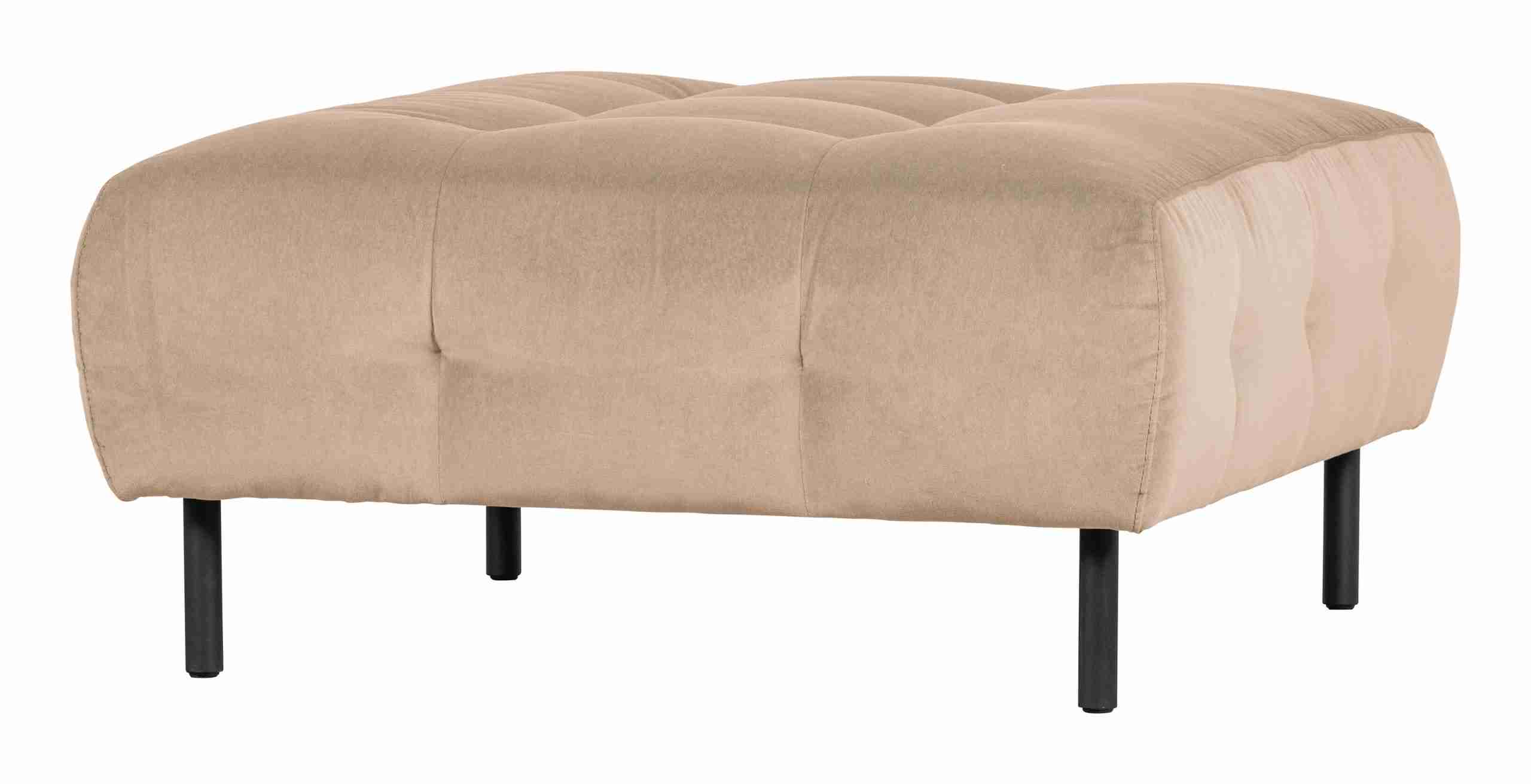 WOOOD Hocker 'Lloyd' Velvet, kleur Sea Salt