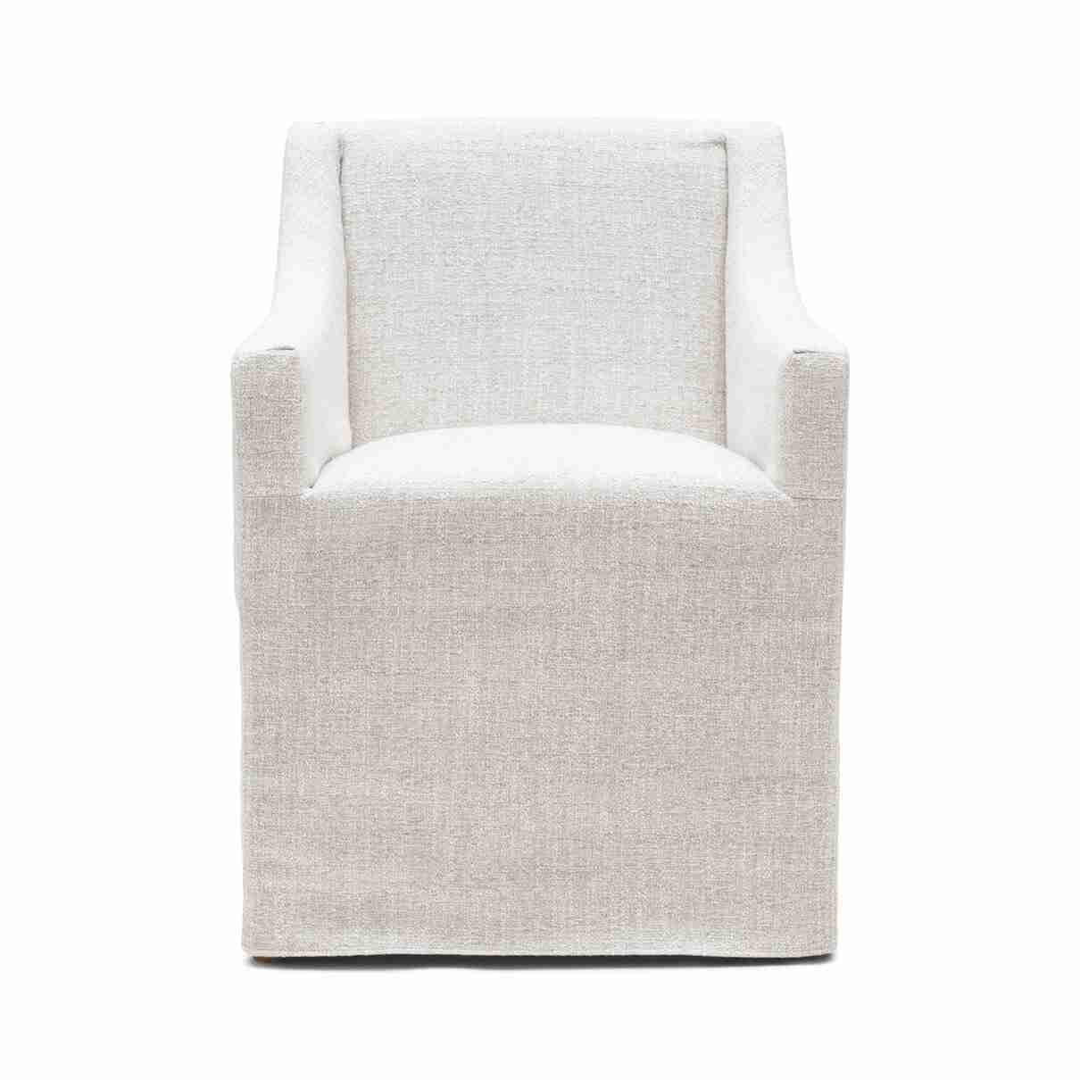 Rivièra Maison Eetkamerstoel 'Firenze' Rich Tweed, kleur Antique White