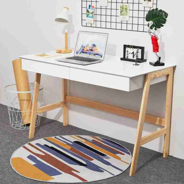 Artistiq Bureau Cristian 120 x 60, met 2 laden - Wit