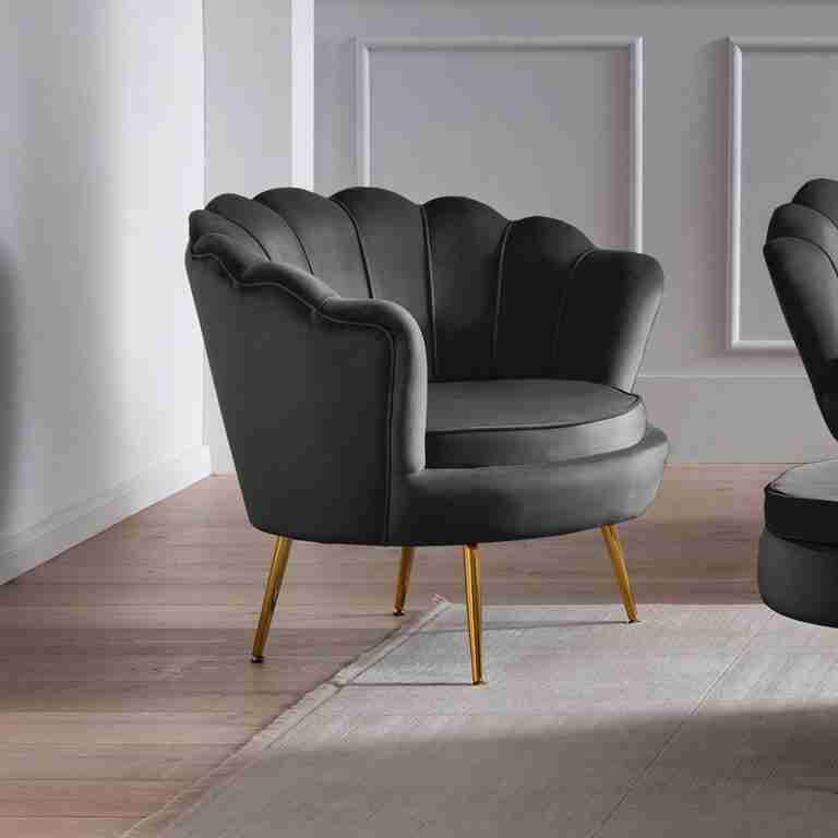 Artistiq Fauteuil Lizzy, Velvet - Zwart