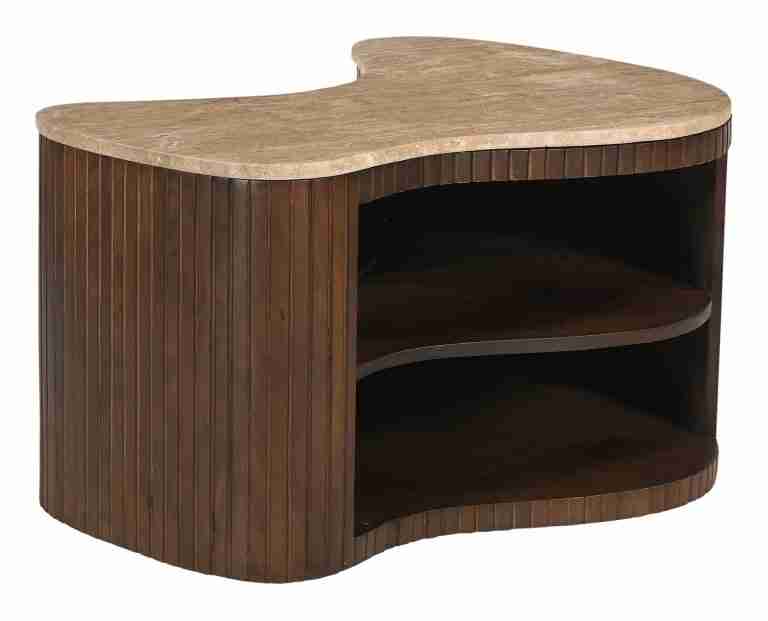Artistiq Organische Salontafel Hau Mangohout, 60 x 40cm - Bruin