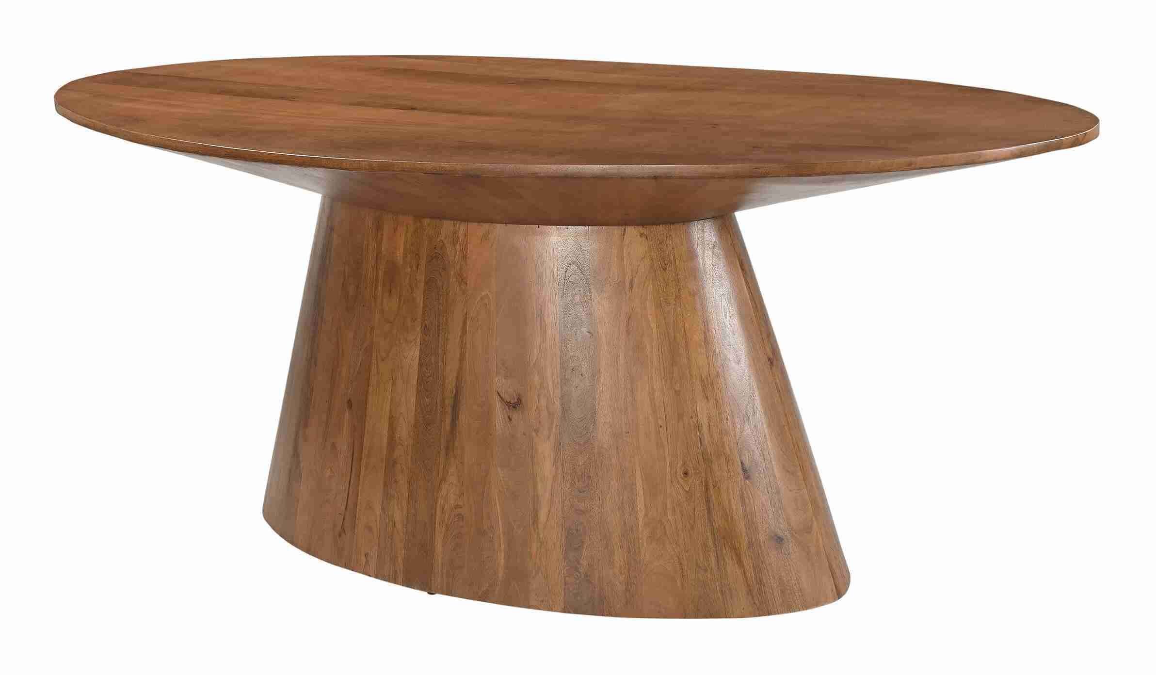 Artistiq Ovale Eettafel Elicia Mangohout, 210 x 100cm - Bruin - Ovaal