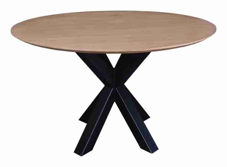 Artistiq Ronde Eettafel Azadeh Sungkaihout, 120cm - Bruin