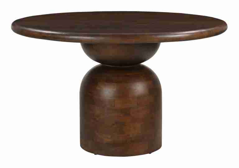 Artistiq Ronde Eettafel Chinedu Mangohout, 130cm - Bruin