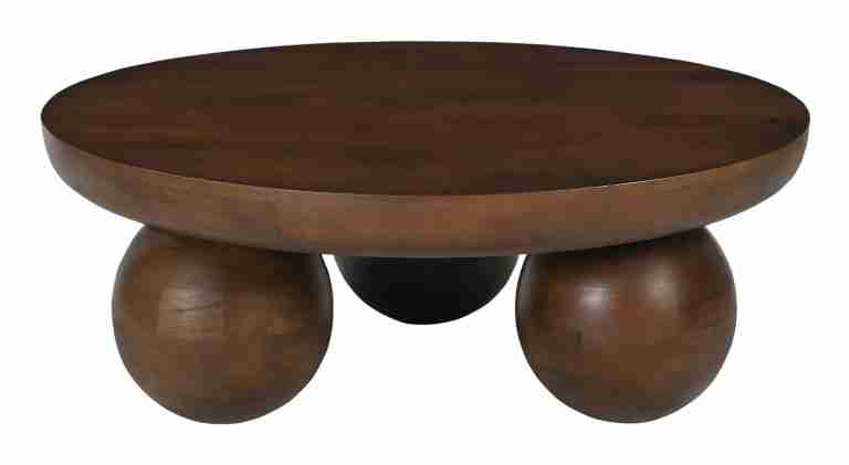 Artistiq Ronde Salontafel Ambur Mangohout, 90cm - Bruin
