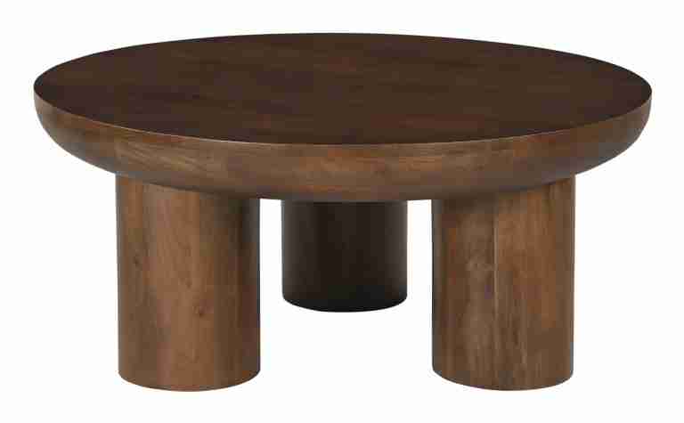 Artistiq Ronde Salontafel Leighanna Mangohout, 90cm - Bruin