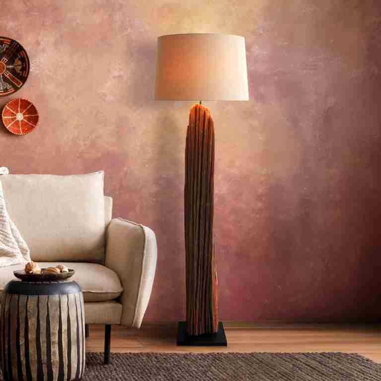 Artistiq Vloerlamp Autry Drijfhout - Bruin