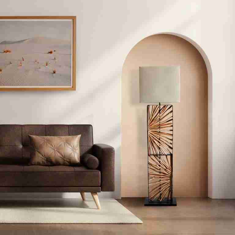 Artistiq Vloerlamp Markeda 165cm hoog - Beige