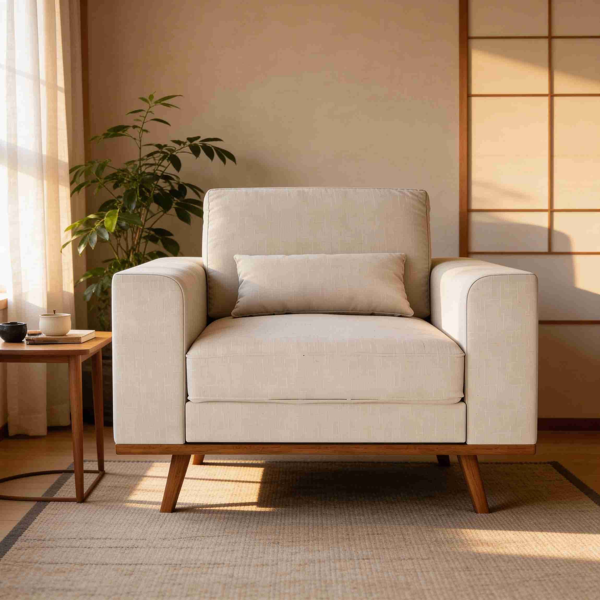 BASE Fauteuil Kirstan Grande stof - Beige