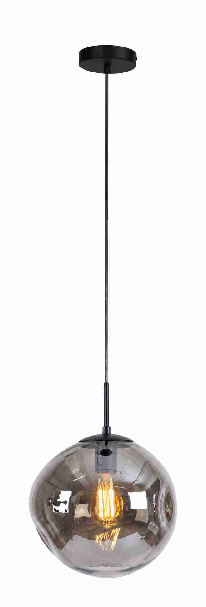 BASE Hanglamp Kasim 1-lamps, Glas - Smoke