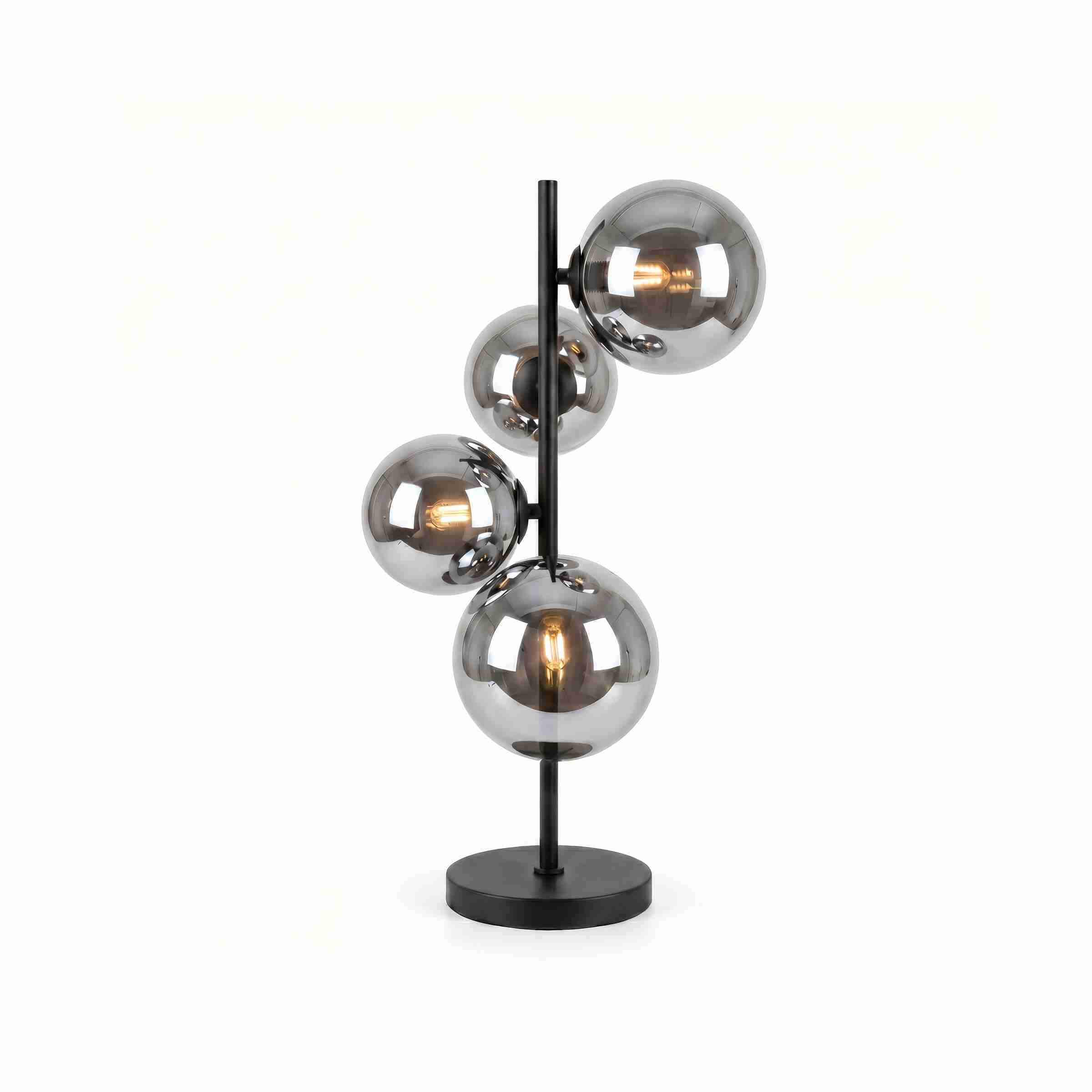 BASE Tafellamp Kali 4-lamps, Glas - Smoke