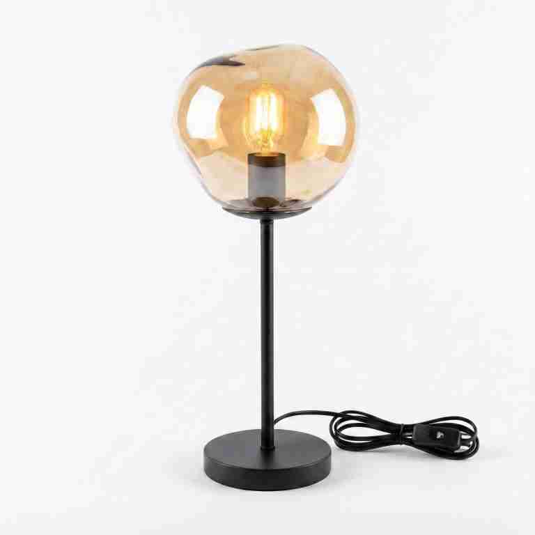 BASE Tafellamp Kasim 1-lamps, Glas - Amber