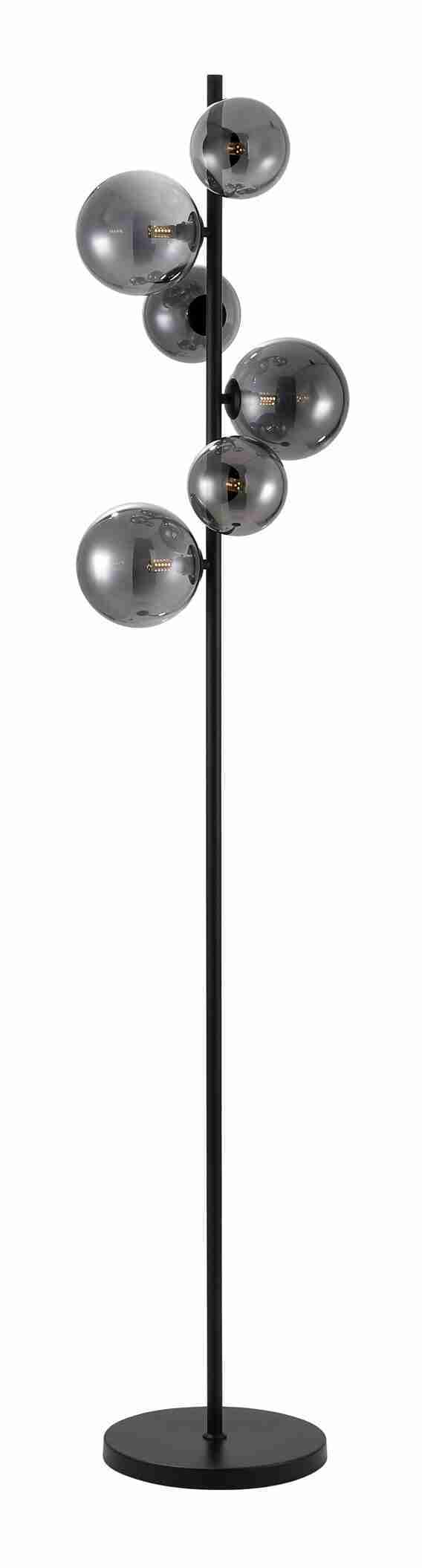 BASE Vloerlamp Kali 6-lamps, Glas - Smoke