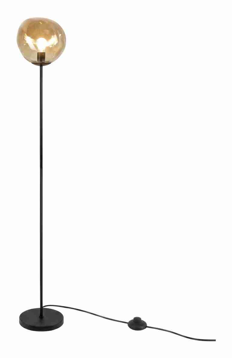BASE Vloerlamp Kasim 1-lamps, Glas - Amber