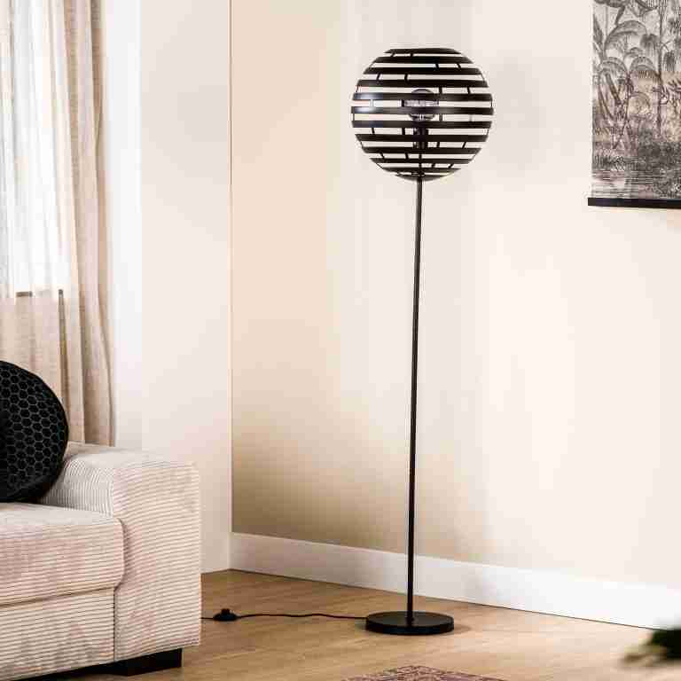 BASE Vloerlamp Kenetra √ò40cm - Zwart