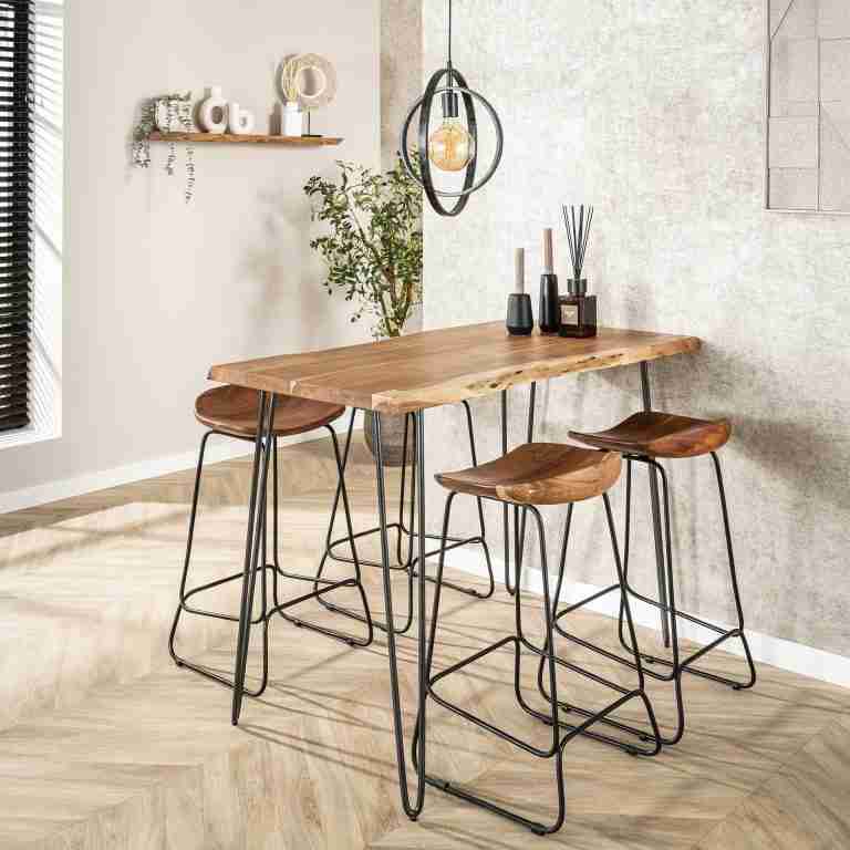 Bartafel Michel Boomstam, 130 x 70cm - Massief acacia naturel