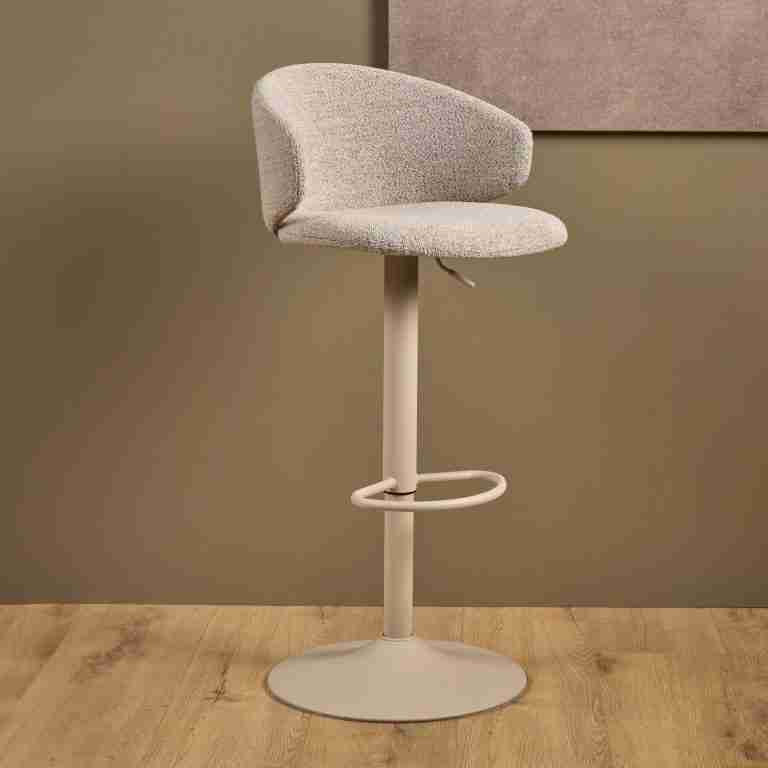 Bendt Barkruk Layla (zithoogte 61-82cm) - Beige