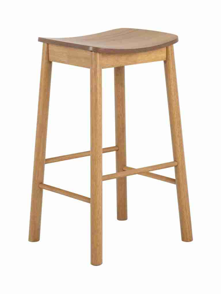 Bendt Barkruk Vernard Eiken (zithoogte 74cm) - Naturel