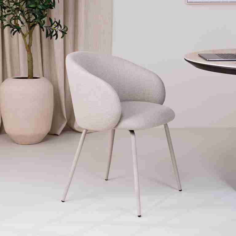 Bendt Eetkamerstoel Cristi Stof - Beige