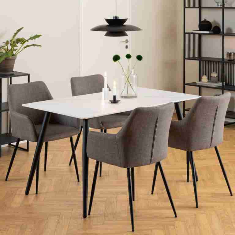 Bendt Eettafel Ib Keramiek, 140 x 80cm - Wit