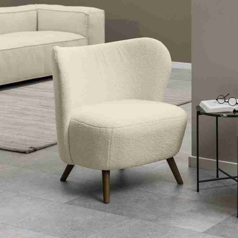 Bendt Fauteuil Bram Teddy - Crëme - Japandi