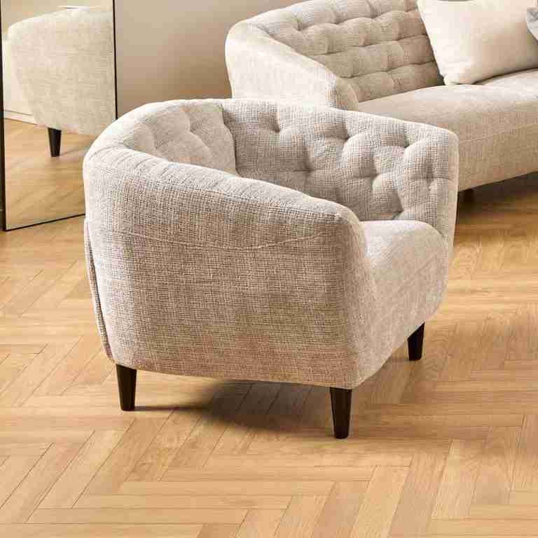 Bendt Fauteuil Loes Chenille - Beige