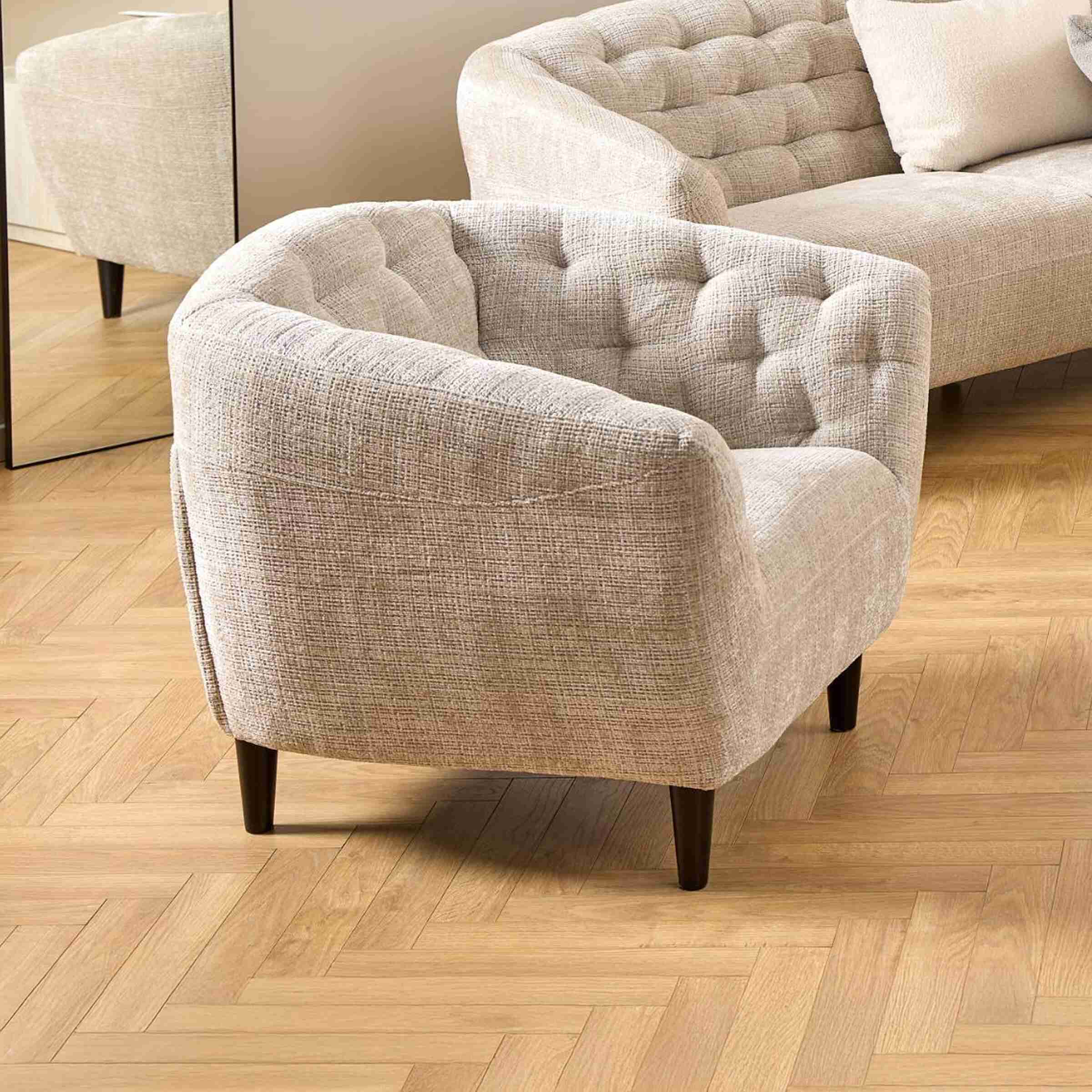 Bendt Fauteuil Loes Chenille - Beige