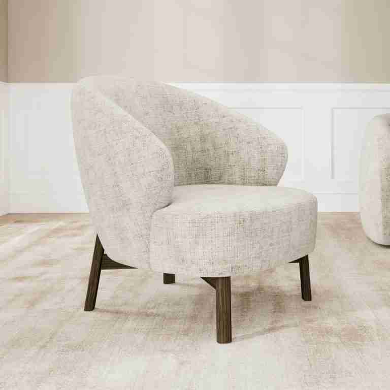 Bendt Fauteuil Zenas Chenille - Beige
