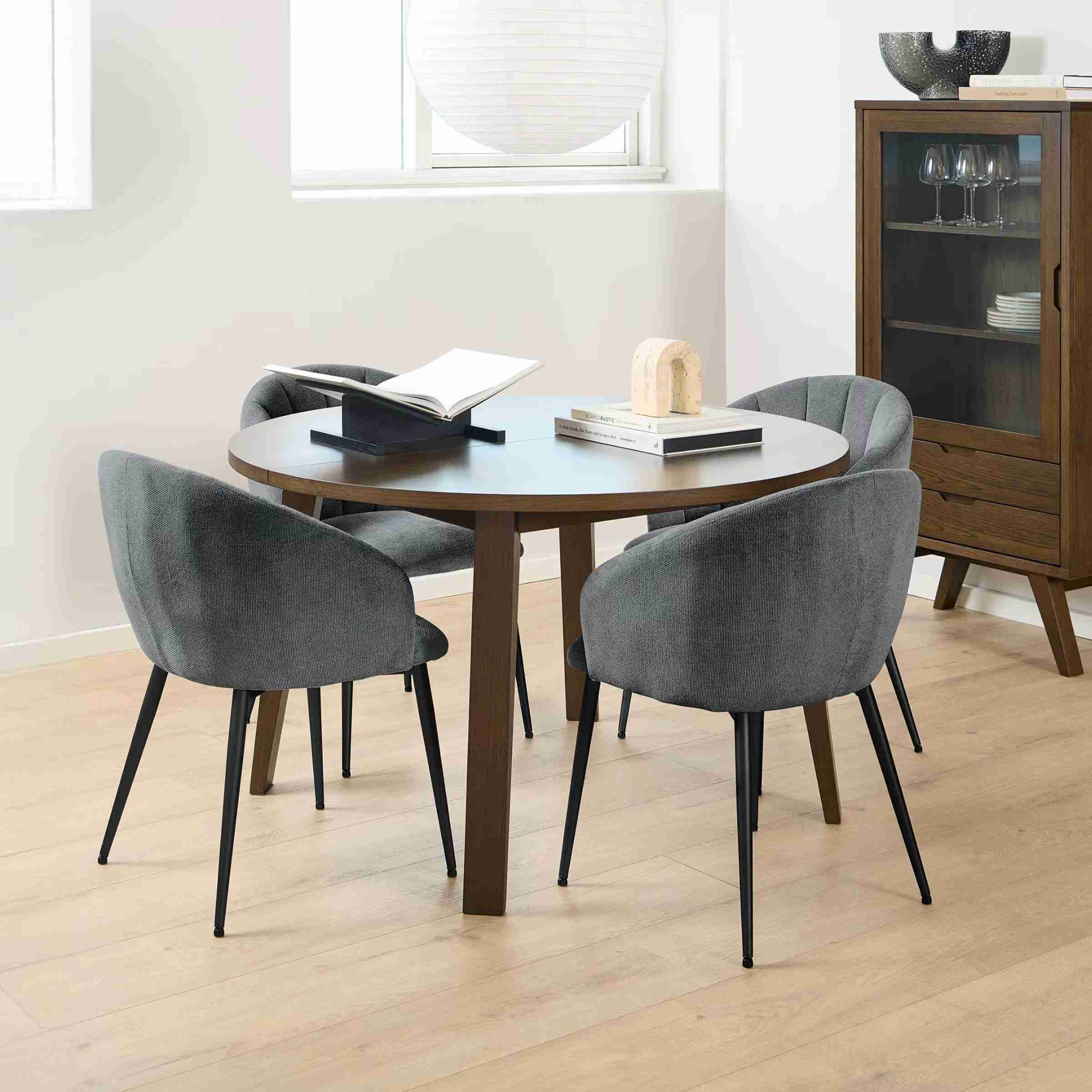 Bendt Ronde Eettafel Mads Eiken, 120cm - Bruin