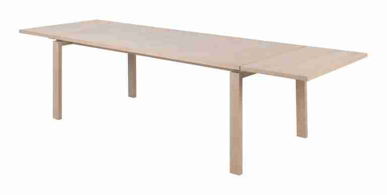 Bendt Uitschuifbare Eettafel Sharalyn Eiken, 200/250/300 x 100cm incl. Verlengblad 2 stuks - Beige