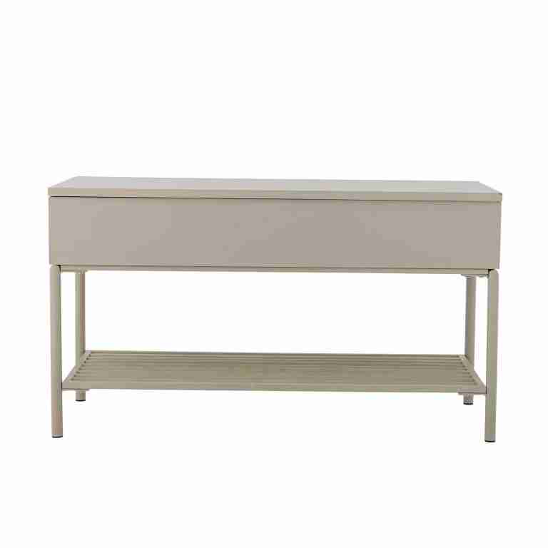 Bloomingville Bankje Aveline Met opbergvak, 80cm - Naturel