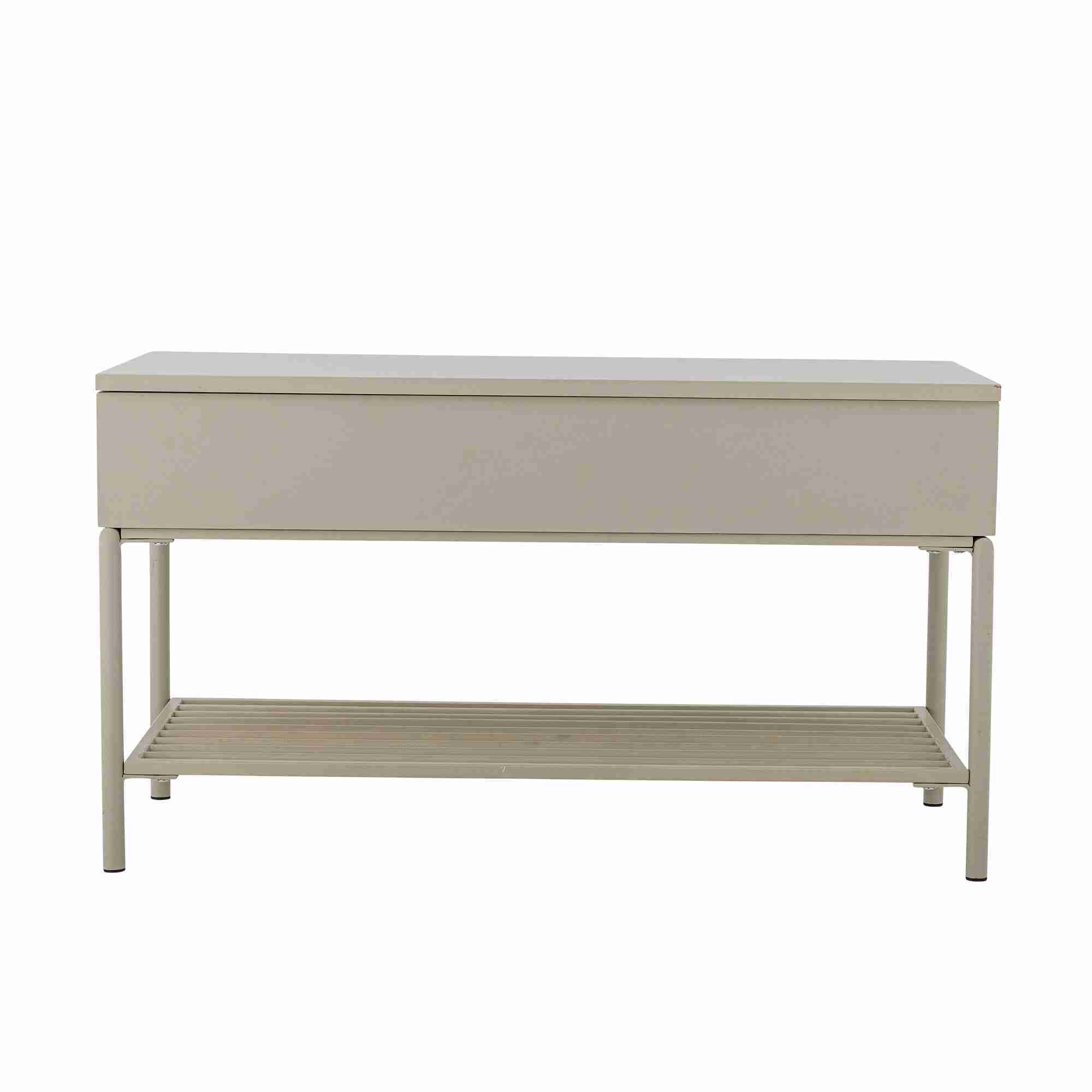 Bloomingville Bankje Aveline Met opbergvak, 80cm - Naturel