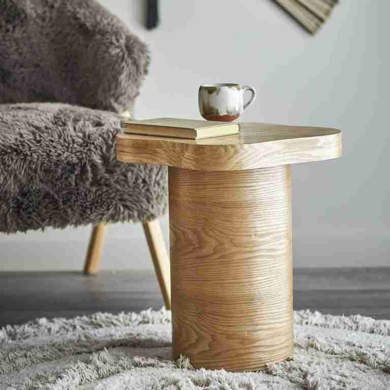 Bloomingville Bijzettafel Elmer 46cm - Naturel - Organisch