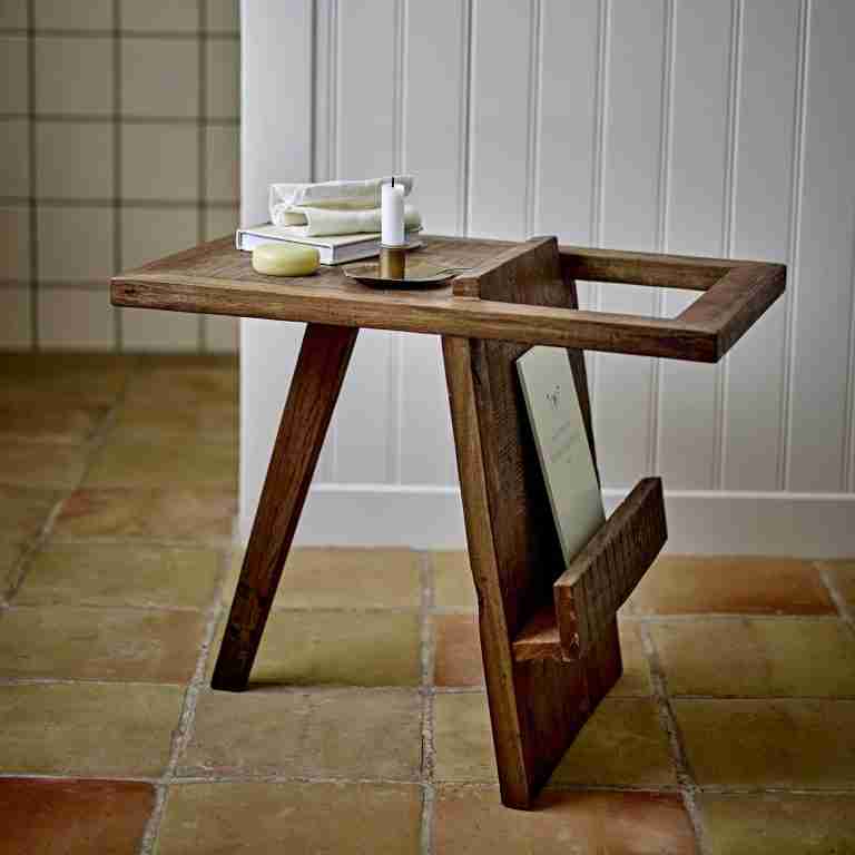 Bloomingville Bijzettafel Villum Hout, 60 x 40cm - Bruin