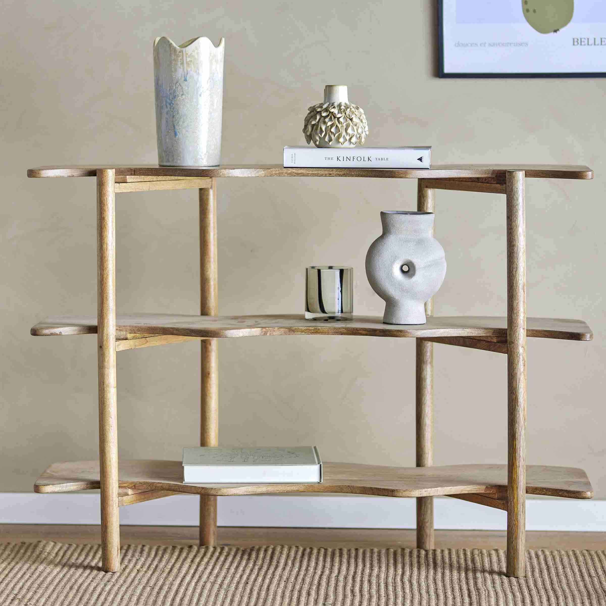 Bloomingville Boekenkast Rivoli Mangohout 110cm - Naturel