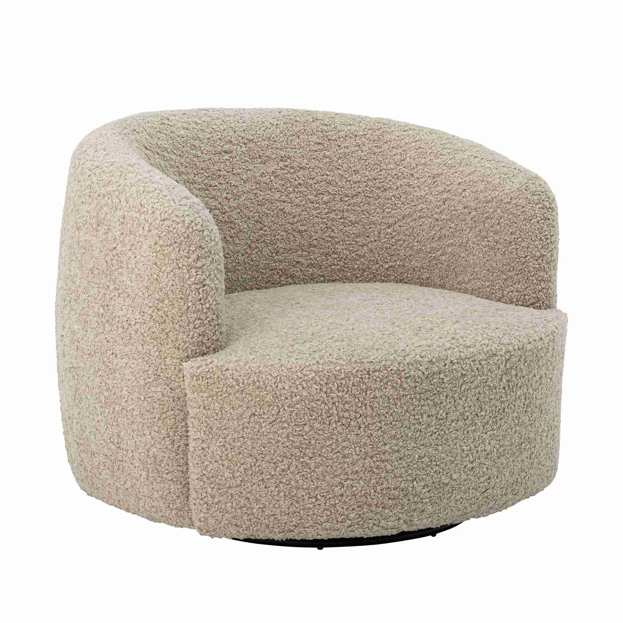 Bloomingville Draaifauteuil Bocca - beige