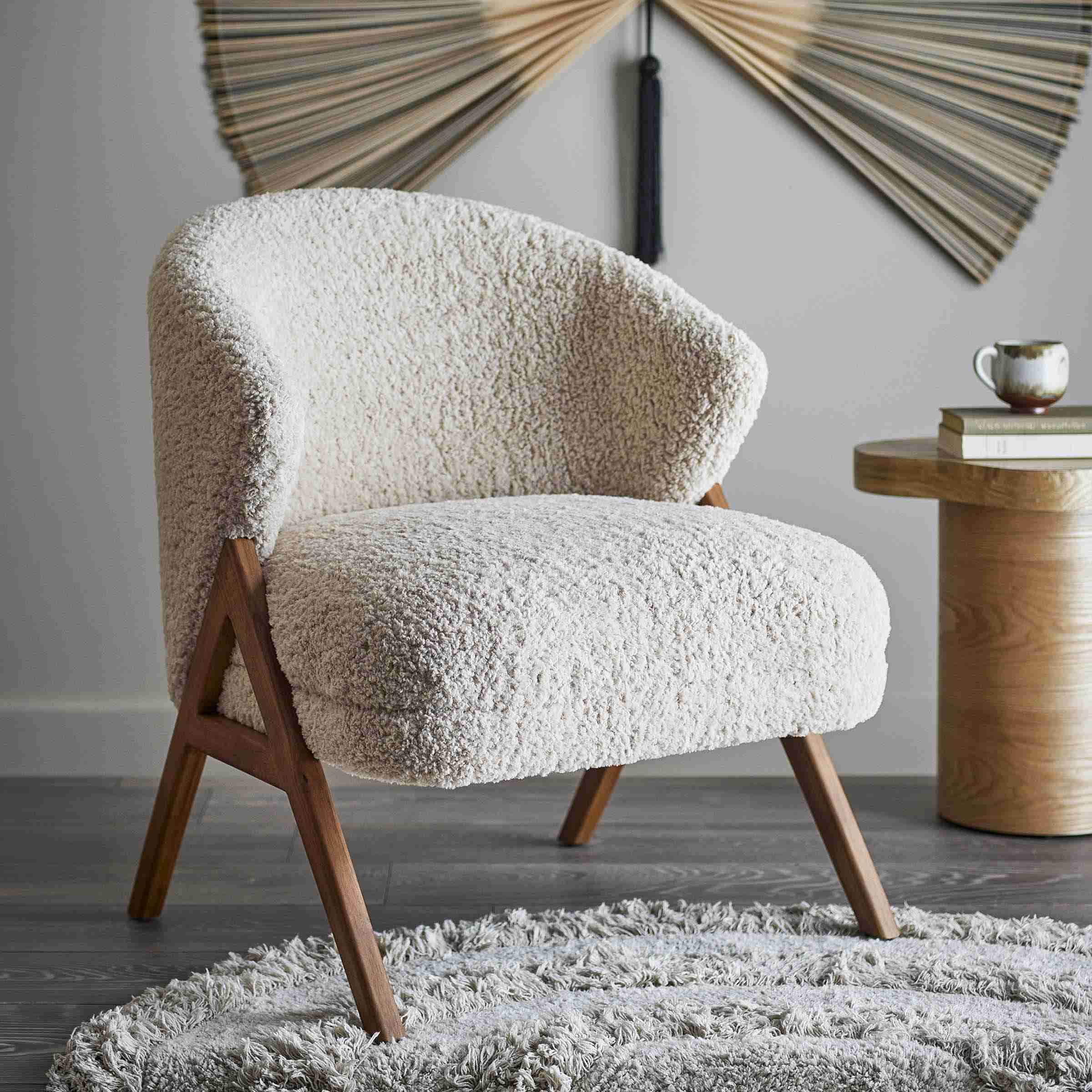 Bloomingville Fauteuil Camino Teddy - Naturel