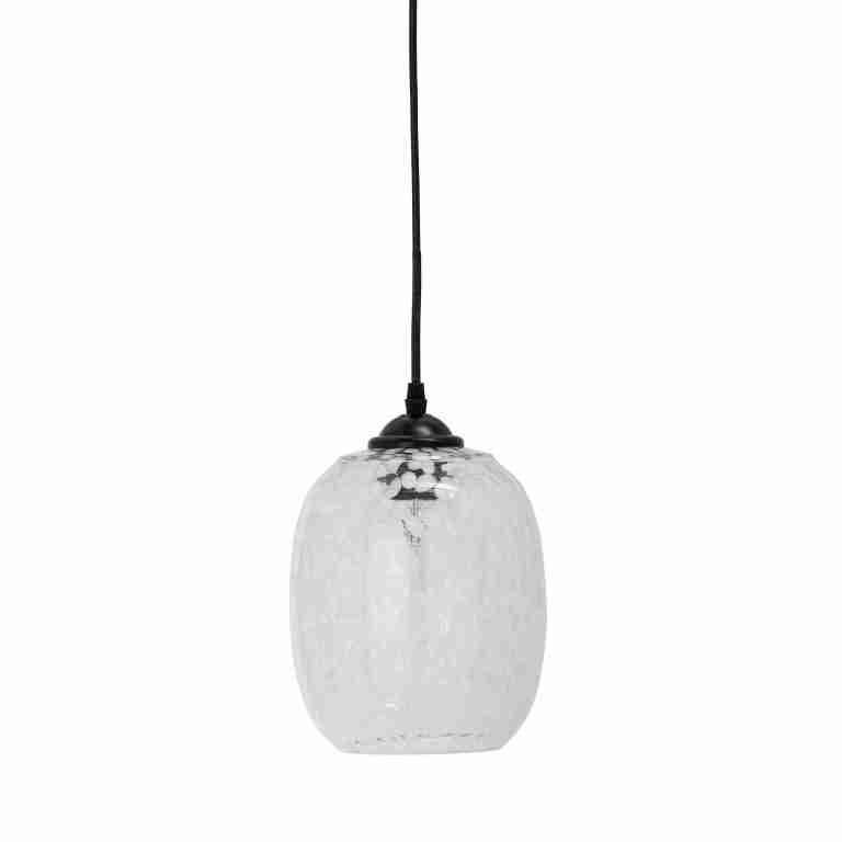 Bloomingville Hanglamp Gisele Glas, 18cm - Wit