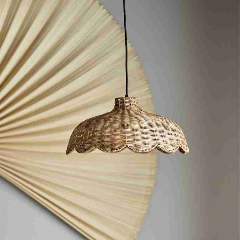 Bloomingville Hanglamp Pittu Rotan, 42cm - Naturel