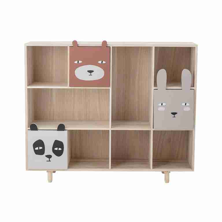 Bloomingville MINI Boekenkast Calle, 107cm x 90cm - Meerkleurig