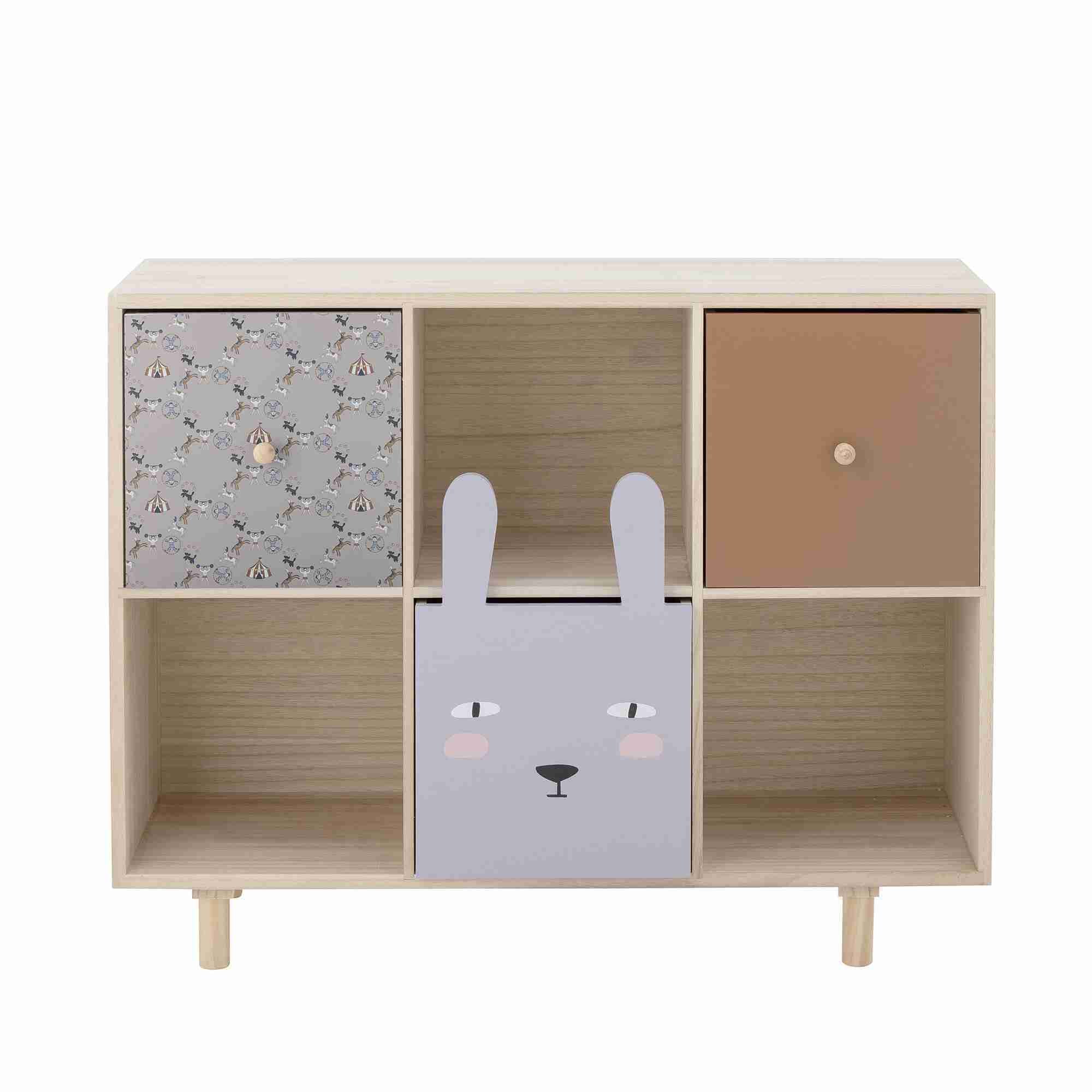 Bloomingville MINI Boekenkast Calle, 55 x 90cm - Meerkleurig