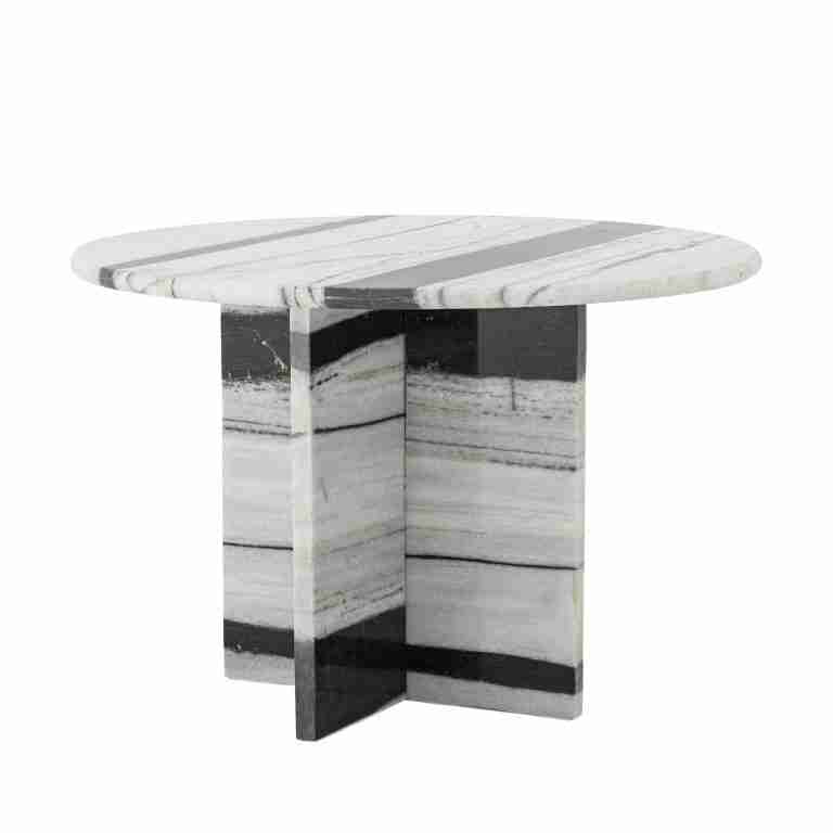 Bloomingville Ronde Salontafel Rosito Marmer 61cm - Wit
