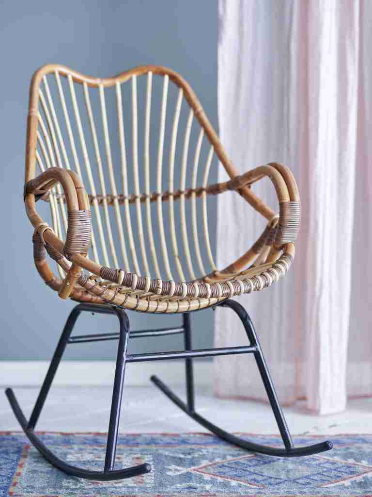 Bloomingville Schommelstoel Reine Rotan - Naturel