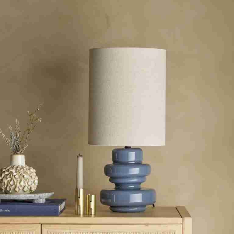 Bloomingville Tafellamp Fabiola 51cm hoog - Blauw