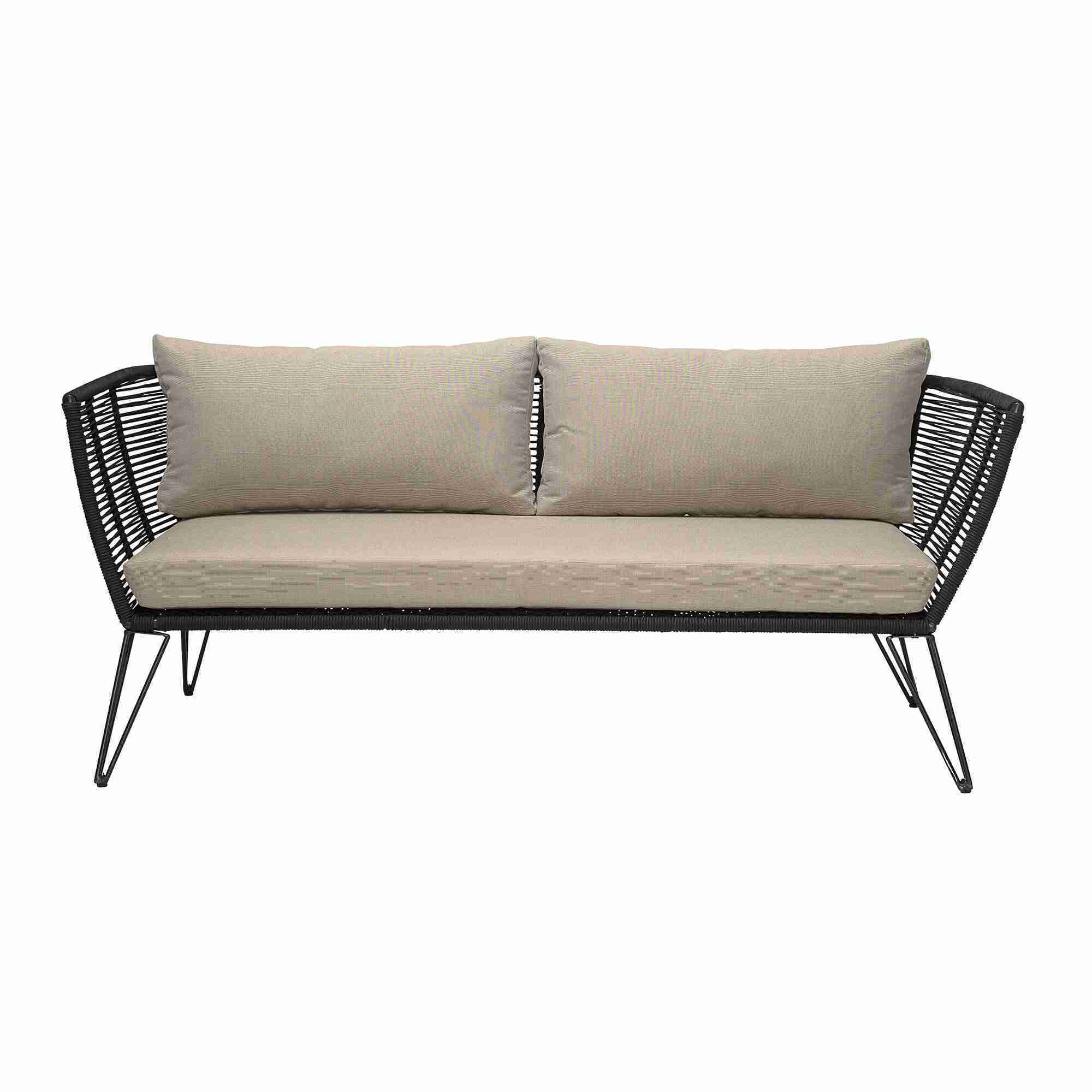 Bloomingville Tuinbank Mundo 175cm - Zwart